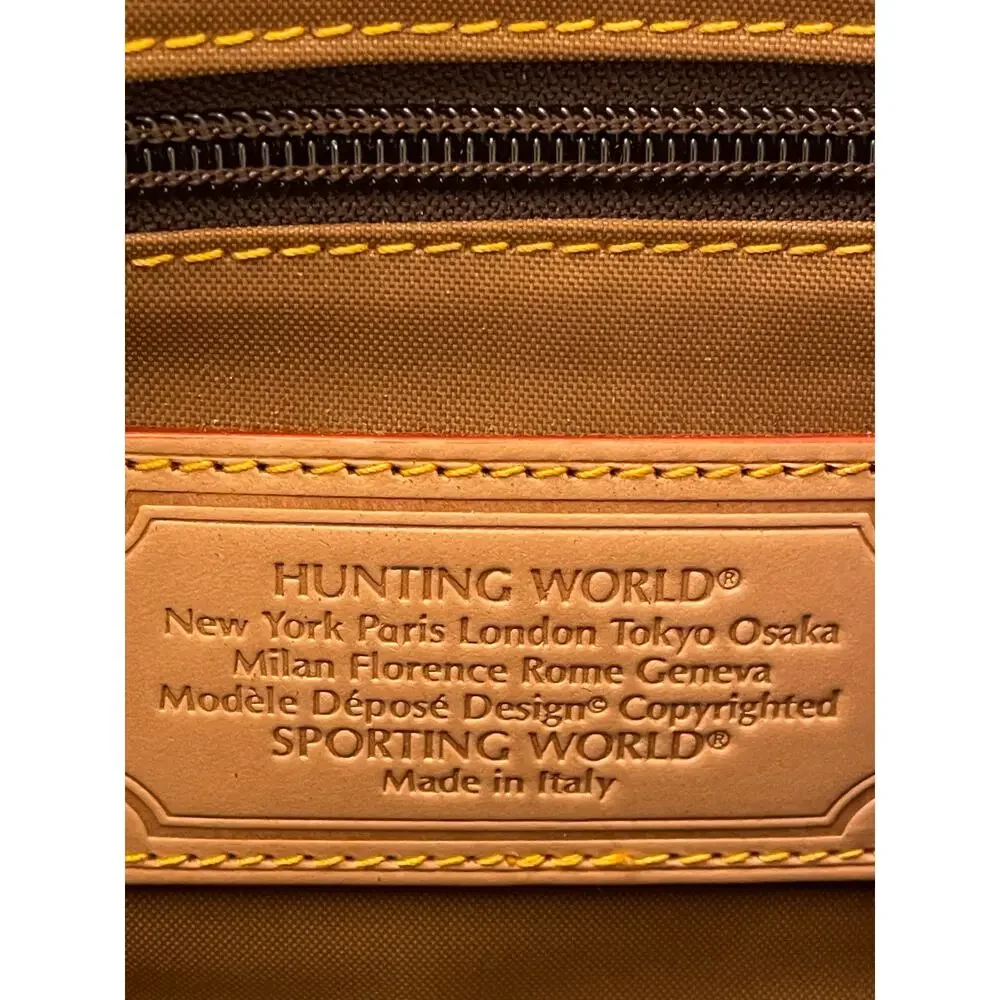 Hunting World Hunter Green Satchel Bagette RARE Bag